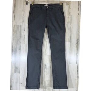 NN07 Marco 1400 Chino Pants 31/32 (fits 32x31.5) Gray Italian Fabric Slim Fit